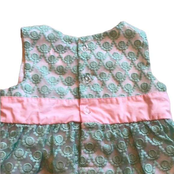 Hartstrings Baby Mint Green Dress Sz 6-9 months - Picture 2 of 4